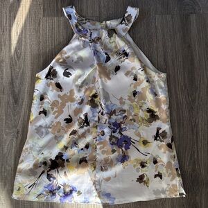 White House Black Market Floral Sleeveless Women's Top Size Small